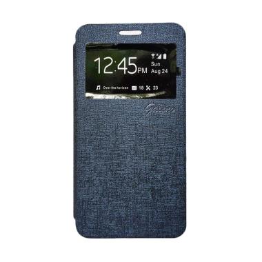 Galeno Flip Cover Casing for Oppo F1 Plus - Biru Dongker