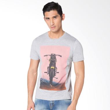 Svperbia Retro Bike TShirt Pria - Grey