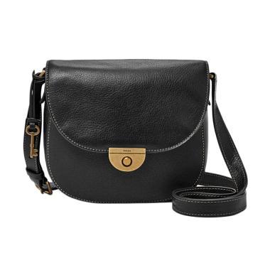 Fossil ZB 6851001 Emi Saddle Sling Bag Wanita - Black