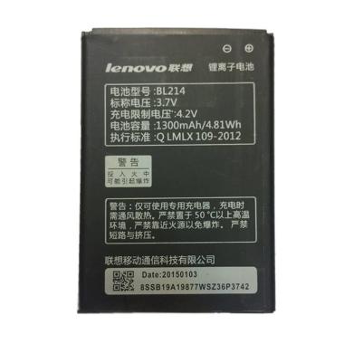 Lenovo BL214 Baterai Lenovo A316 Battery Lenovo A269 Baterai Lenovo A208 Batre Lenovo A218 Baterai Lenovo A305 Original (1300 MAH) - Hitam