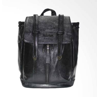 AITIA PU Leather Tas Ransel Fashion Wanita - Hitam