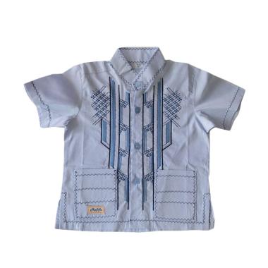 Rafifa Koko Pendek Model D Baju Koko Anak - Biru