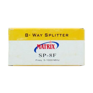 Matrix SP-8F 8 Way Splitter [Frekuensi 5-1000 MHZ] Silver