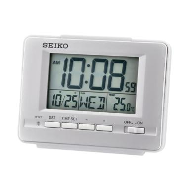 SEIKO QHL070S Digital Desktop Alarm Clock - Silver Silver