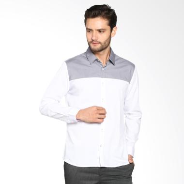 FAYYAD L/S Emmet Mens Casual Kemeja Pria - White