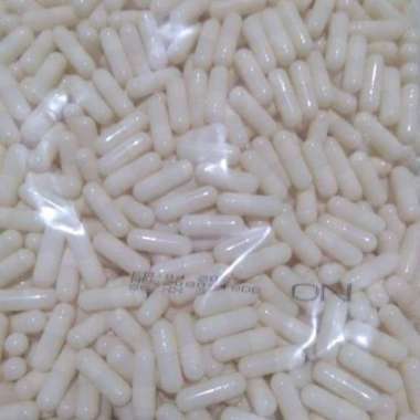Cangkang Kapsul Kosong uk 0 ukuran nol isi 100 putih susu exp 2026