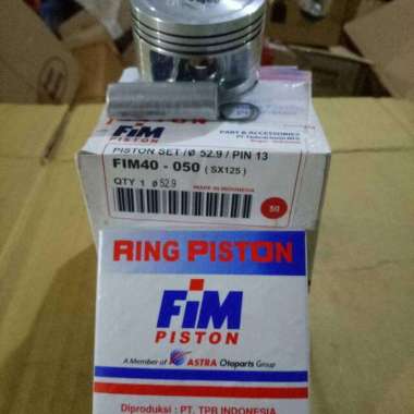 FIM Piston Piston Kit Fim 40 for Supra X 125 Helm In - Blade 125 - Supra X125 Silver
