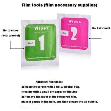 TBS - 1 SET ISI 2 PCS ORIGINAL 100% Tissue Tempered Glass UNTUK SEMUA TIPE HP / Tisu Khusus Lap Laya