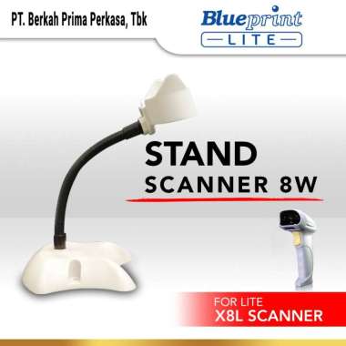 BLUEPRINT Stand Barcode Scanner Laser Infrared - PUTIH