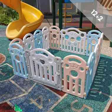 Tromso ~ Children Fence / Safety Gate / Pagar Anak Warna Warni Size (Type A) 12+2