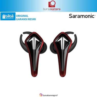 BKP Saramonic SR-BH60 / BH 60 True Wireless Gaming Earbuds Original Garansi 1 Tahun Red