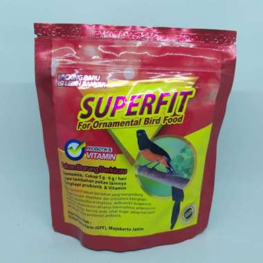 SUPERFIT RED VOER HIGH PROTEIN SUPERFIT MERAH pakan makanan burung kicau harian empan burung