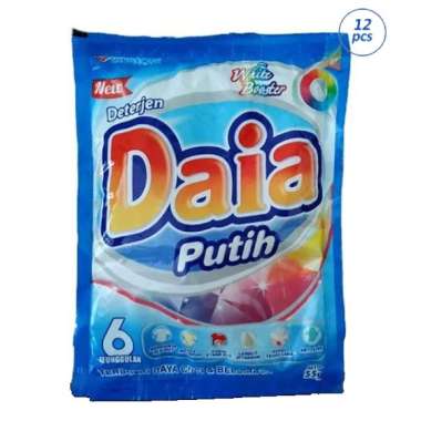 Promo Harga Daia Deterjen Bubuk Putih per 6 sachet 53 gr - Blibli