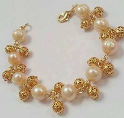 Gelang Mutiara Peach Mutiara Asli dari Lombok Mutiara Air Tawar