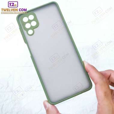 Case Samsung A12 - Casing Hardcase MyChoice Hijau Army