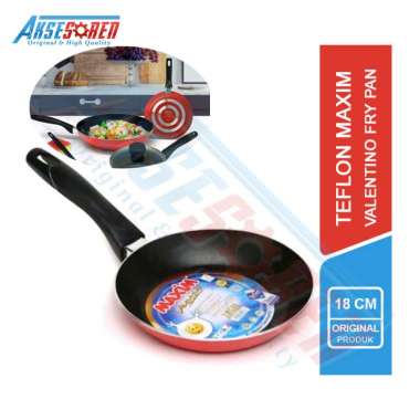Teflon Maxim Asli Valentino Frypan / Teplon / Wajan / Teflon Panggang / Wajan Penggorengan Anti Leng
