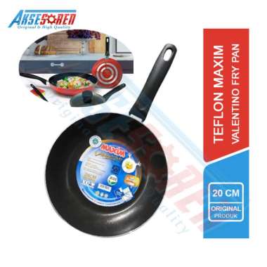 Teflon Maxim Asli Valentino Frypan / Teplon / Wajan / Teflon Panggang / Wajan Penggorengan Anti Leng