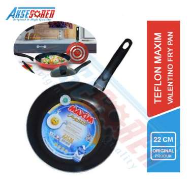 Teflon Maxim Asli Valentino Frypan / Teplon / Wajan / Teflon Panggang / Wajan Penggorengan Anti Leng