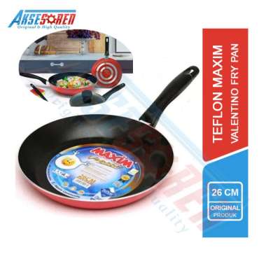 Teflon Maxim Asli Valentino Frypan / Teplon / Wajan / Teflon Panggang / Wajan Penggorengan Anti Leng