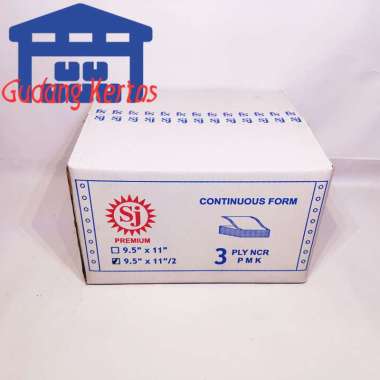 SJ PMK PRS Bagi 2 Premium Continuous Form [9.5 x 11/2 Inch/ 3 Ply] White