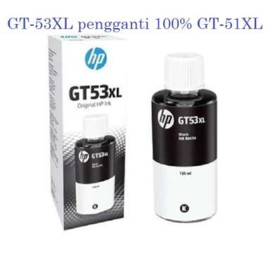 Tinta Printer HP GT53XL Black pengganti GT51XL BLACK