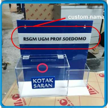 Kotak Saran Acrylic/Akrilik Header LOGO