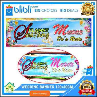 Nasya Gaulcomp Banner Poster Pernikahan Dekorasi Hiasan Background Wedding Party Pre Wedding Tulisan