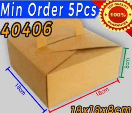DUS KUE CANTIK / GIFT BOX ELEGAN / BOX KUE 18X18x8cm 40406