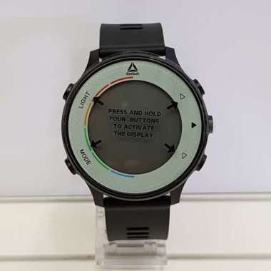 Reebok EZ TRACKER Pos Smart Watch Jam Tangan Pria Rubber Strap Original Black
