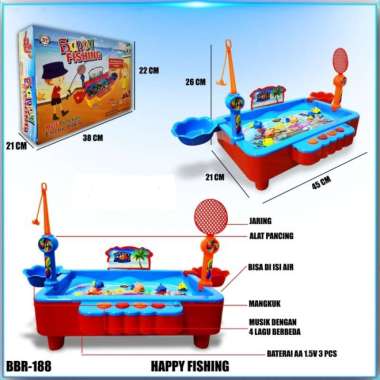 Pancingan Elektrik happy Fishing Multifuction Mainan Anak