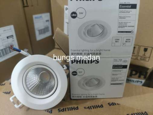 LAMPU LED PHILIPS SOROT KYANITE 5W 5WATT 5 W 4000K NW SPOT 59752 PUTIH