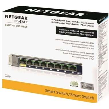 Netgear GS108T Gigabit Smart Switch 8-port