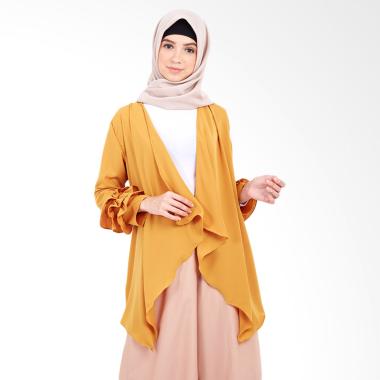 Hanalila Daily Hijab Felo Outer In Cardigan Muslim - Mustard