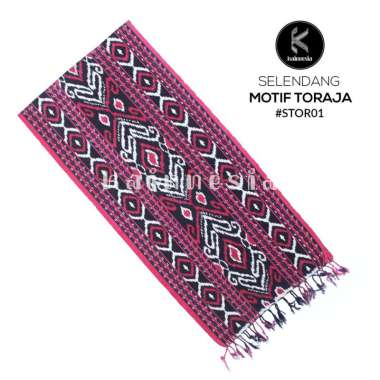 SELENDANG TENUN MOTIF TORAJA #STOR