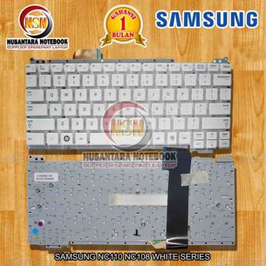 Keyboard Laptop Samsung NC110 NC108 White SERIES