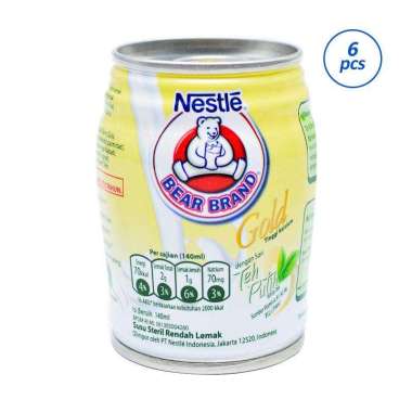 Promo Harga Bear Brand Susu Steril Gold Teh Putih 140 ml - Blibli