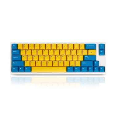 Leopold FC660M Yellow/Blue White Case PD/ Silent Red SW/ Made in Taiwan (FC660MS/EYBPD(W)) White