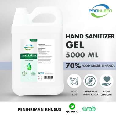 Hand Sanitizer GEL 70% FOOD GRADE Antiseptik PROKLEEN 5LGOSEND/GRAB - FOOD GRADE