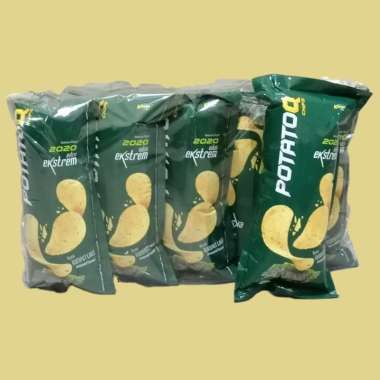 PotatoQ Chips Rasa Rumput Laut 28 gr [10 pcs/pack]