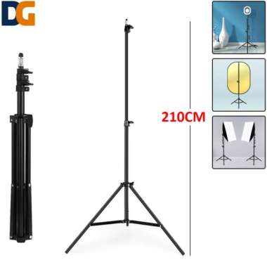 harga Jual Tripod Light Stand 200 180 160 cm Lightstand ring light softbox Kamera - 200 cm Diskon Blibli.com