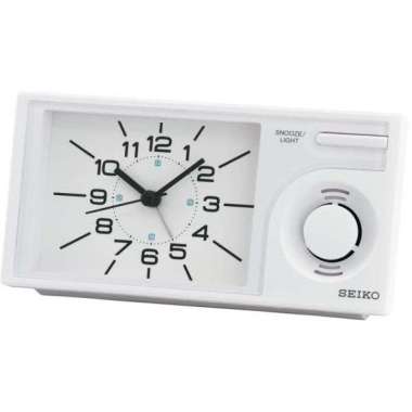 Seiko QHP004W Melody Bedside Alarm Desktop Clock Jam Meja Weker