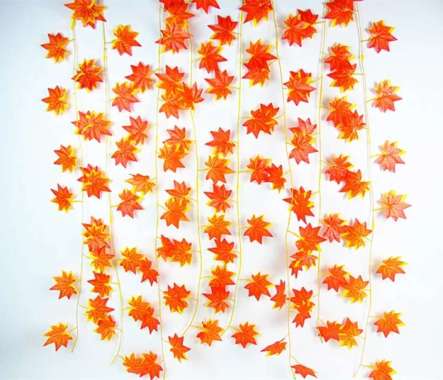 Daun Rambat Artifisial Tanaman Hias Orange