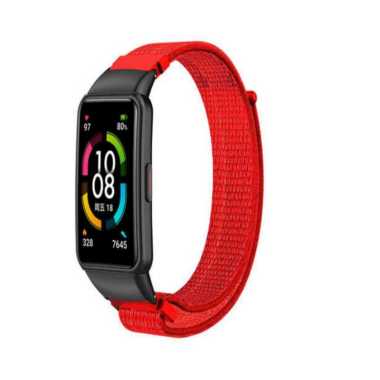 Silver tech Strap Nylon Huawei Band 6 Honor Band 6 Nylon strap Tali Pengganti Nylon Untuk Huawei Ban