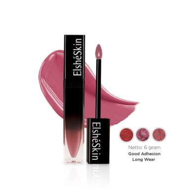 ELSHESKIN Intense Gloss Matte Sugarberry - Lip Shine - Lip Cream Tahan Lama - Lip Cream Ringan Anti