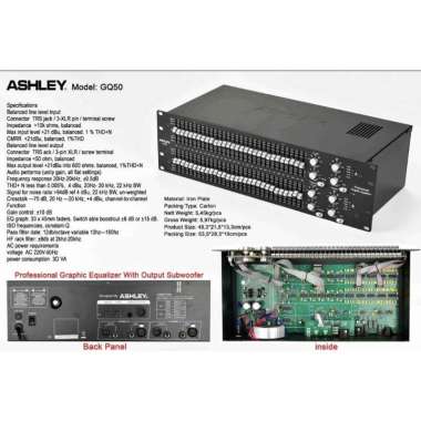 EQ ASHLEY GQ50 / GQ 50 / GQ-50 NEW EQUALIZER ASHLEY ORIGINAL