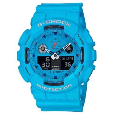 CASIO ORIGINAL - CASIO G-SHOCK GA-100RS-2ADR - JAM TANGAN PRIA JAM PRIA - RUBBER G SHOCK GSHOCK CASI
