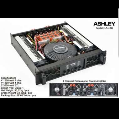 POWER AMPLIFIER ASHLEY LA412I / LA 412I / LA412 I / LA 412 I ORIGINAL