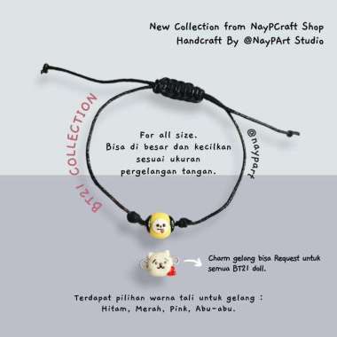 GELANG BT21/BTS/ARMY - COUPLE - LIMITED EDITION - HANDCRAFT BRACELET
