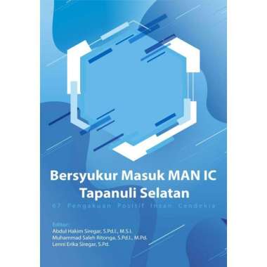 Buku Bersyukur Masuk MAN IC Tapanuli Selatan