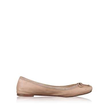 Christian Louboutin Beige Calf Leather Flat Shoes 39.5